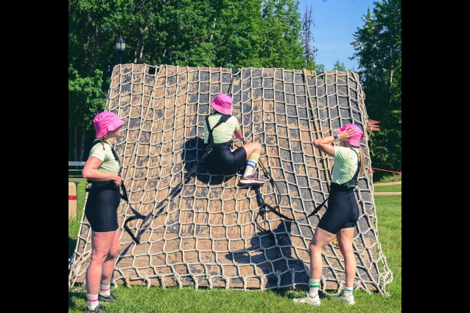 During the Zulu Challenge at Lheidli T'enneh Memorial Park Saturday, April 26 people will be tethered together and tackle up to 30 obstacles on a 5km course for adults. There are also shorter courses for parent and child, just the kids and there's a K9 category as well.