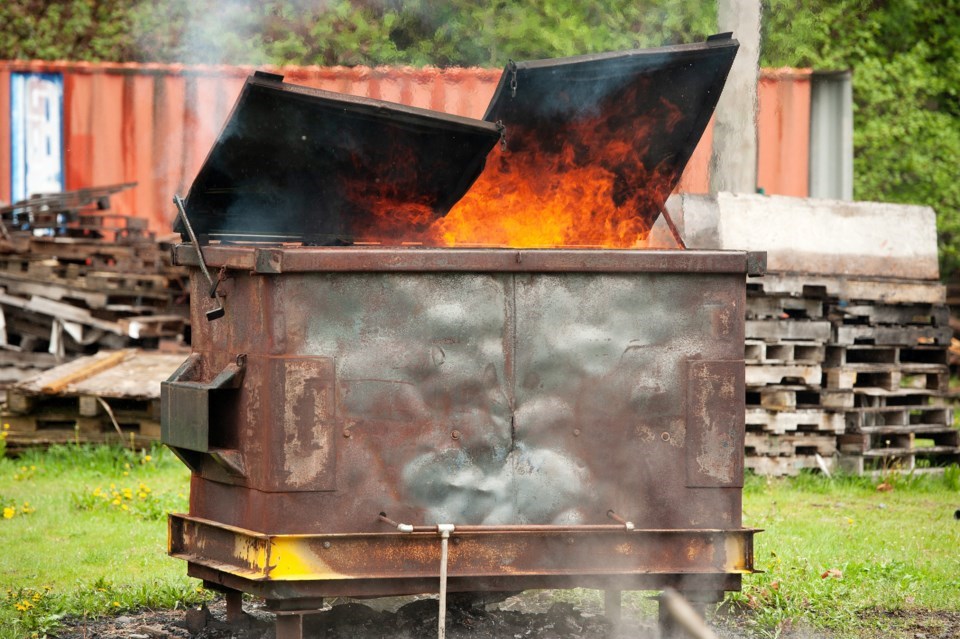 dumpster fire