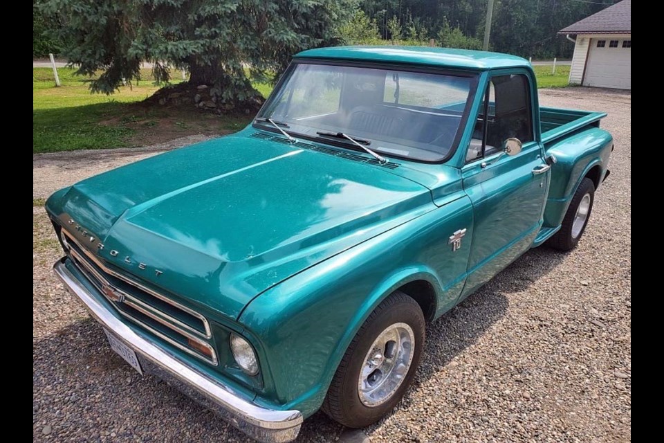 Doug Olson has been driving this 1967 Chev shortbox stepside pickup around Prince George in anticipation of displaying his mechanical handiwork at Sunday's Crusin' Classics Shjow and Shine at Lheidli T'enneh Memorial Park.