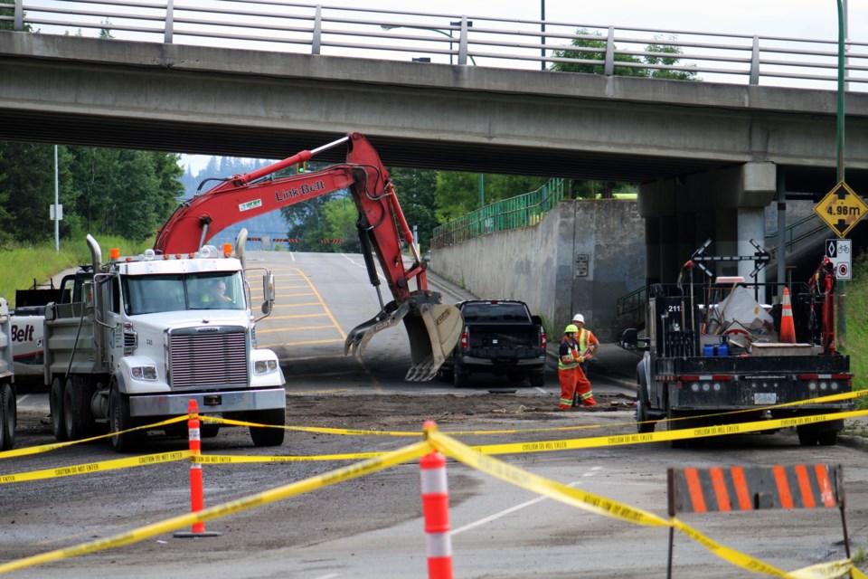 Flood damage on Winnipeg Street