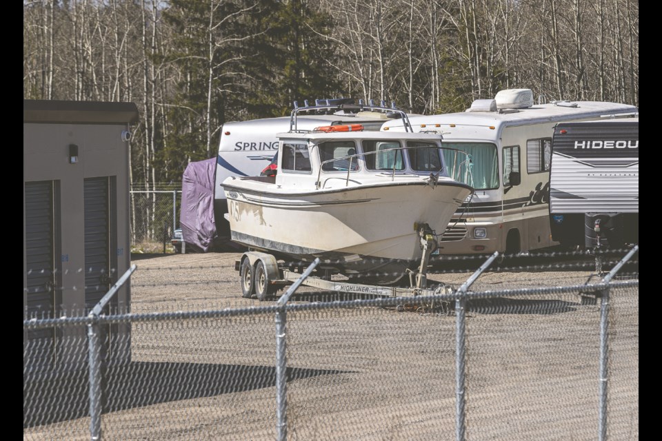 The second of the Young family boats remained at the Vault Storage facility on Boundary Court at 2:30pm Thursday, May 1, 2025. RCMP informed the gathered supporters that the Young family would not be returning to Prince George and that the boats had been sold and would be picked up. The storage facility had told the family that the boats were to be removed Thursday.