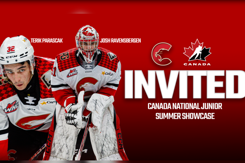Cougars goaltender Josh Ravensbergen and forward Terik Parascak have been invited to Team Canada’s National Summer Showcase.