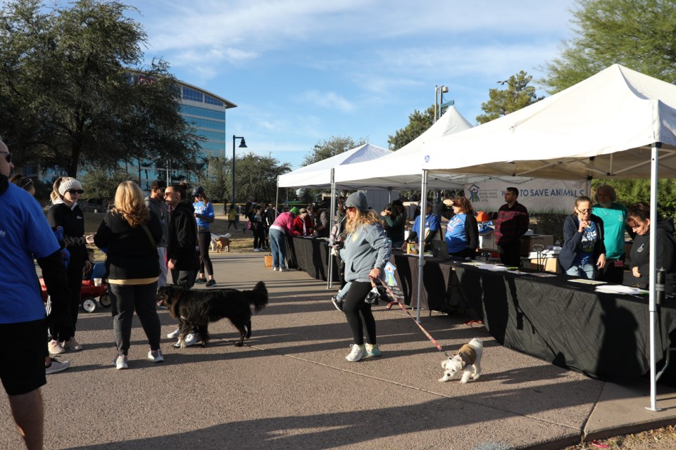 Friends, family, coworkers and pets can enjoy fun activities at Tempe Beach Park, 80 W. Rio Salado Pkwy., from 8 a.m. to noon this Saturday, Nov. 4. This family and pet-friendly event helps raise funds for vulnerable animals throughout the state.