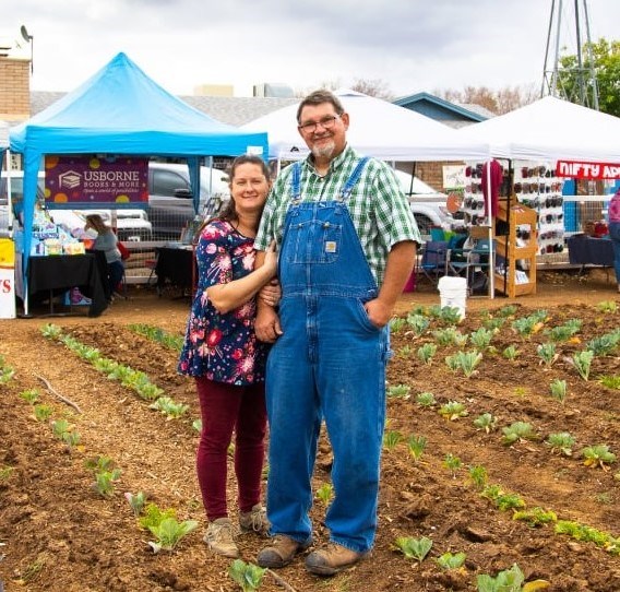 Laveen farmers Eric Amadio and his wife, Christina, will make their debut tomorrow morning at the Queen Creek Family Market.