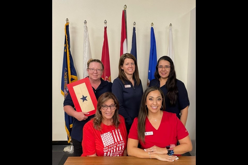 Blue Star Mothers 2022-2023 officers: President, Veronica Sanchez; Vice President, Tonya Mathews; Financial Secretary, Stephanie Winner; Recording Secretary, Bridgette Crosby; and Treasurer, Angela Walls.