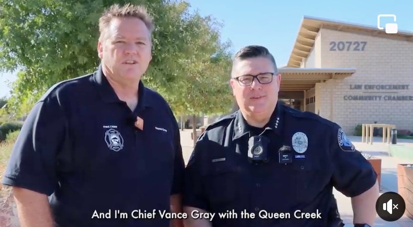 Before the Queen Creek Police Department and Queen Creek Fire and Medical Department square off in the Battle of the Badge at next weekend's Founders' Day event, they are teaming up for the 9/11 National Day of Service and Remembrance and the community can participate this afternoon.
