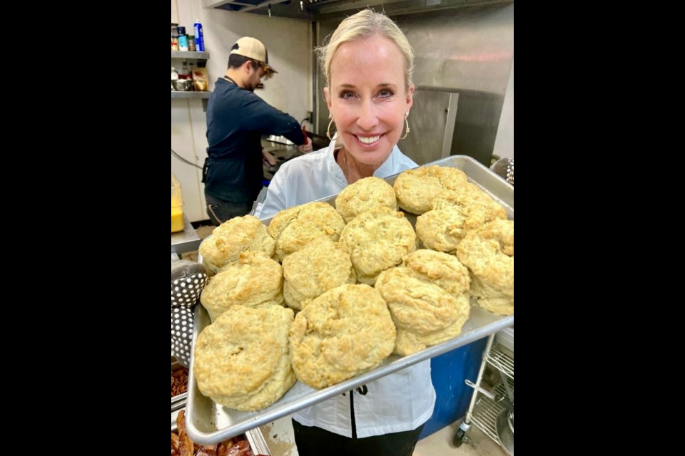 Carrie Schnepf is showing off her skills in the kitchen as Schnepf Farms is now serving homemade breakfast and lunch out of its Bakery & Country Store each week.