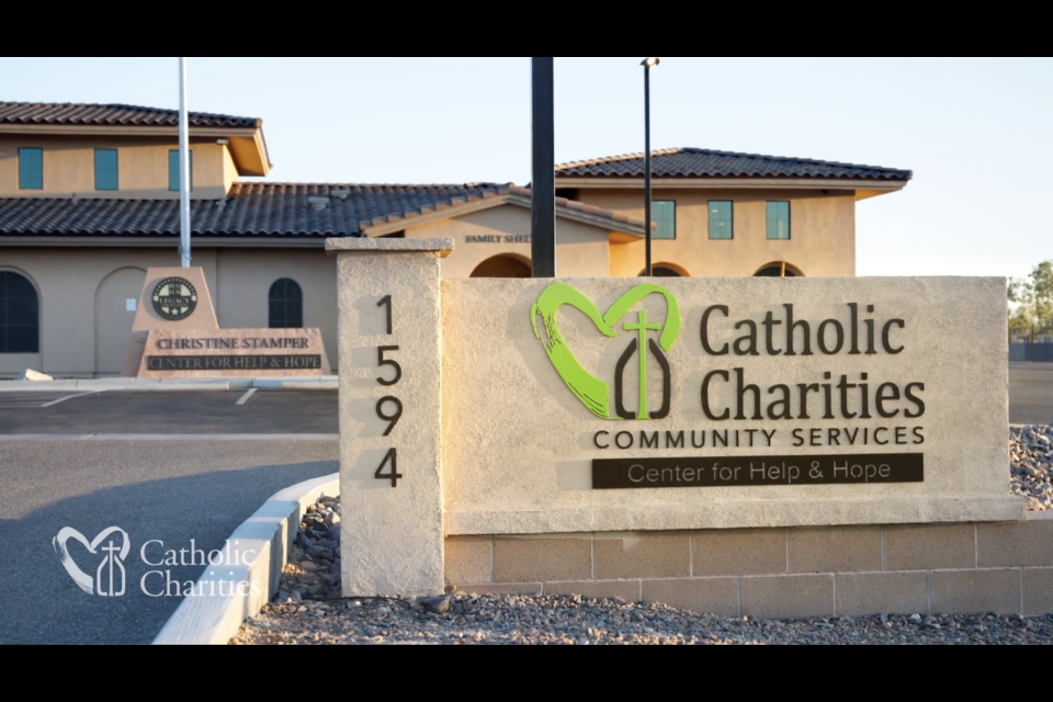Catholic Charities Community Services will receive a new solar parking lot structure at its N. 19th Ave. location. In addition to helping promote sustainability, the donated structure will help lower energy costs.