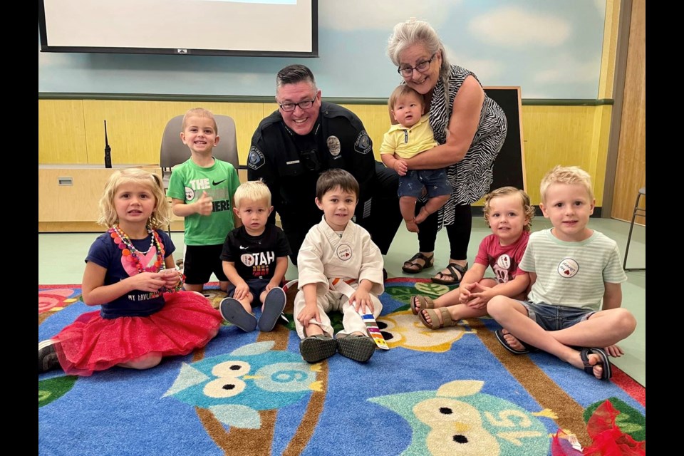 Queen Creek Police Chief Randy Brice loved connecting with local kids during "Read with a Cop," hosted earlier this month by the Queen Creek Library.