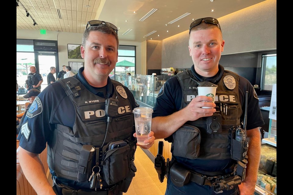 In honor of National Police Week, residents can join the Queen Creek Police Department for its next Coffee with a Cop event on May 16, 2023.