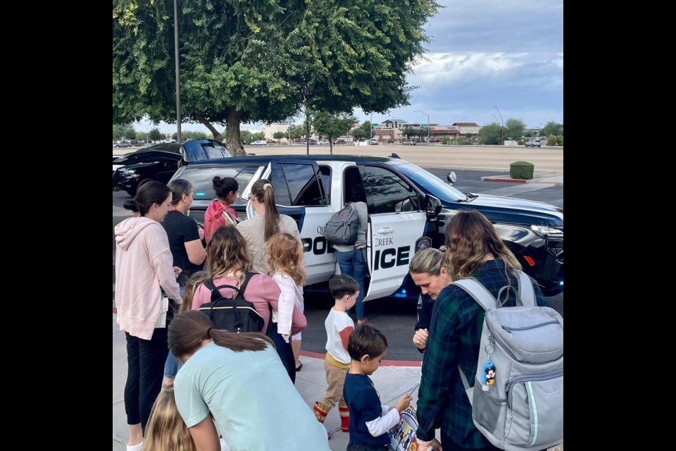 The Queen Creek Police Department participated in the last "Read with a Cop" event of the year at the Queen Creek Library. They plan on partnering with the library again in 2023 to keep the program going strong.