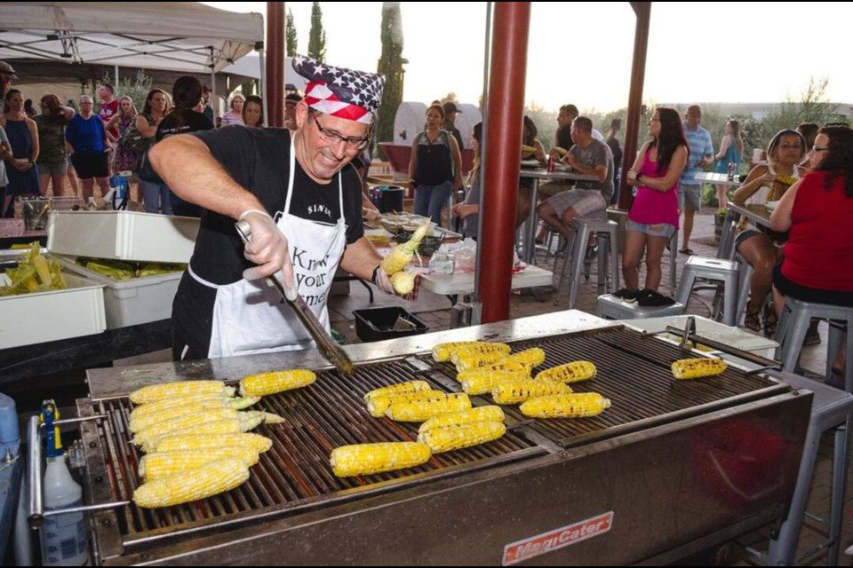 The last summer corn roast will be today, July 22 from 3 to 8 p.m. and will include four featured street corn flavors, a corn-curated menu curated by the Del Piero Kitchen, a special menu by Di Oliva Italian Bistro & Bar and live music and games in the grove.