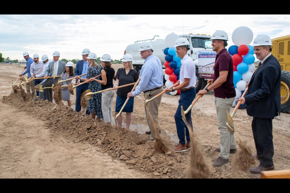 Groundbreaking ceremony for the Queen Creek Unified School District's third high school hosted on Aug. 30, 2021