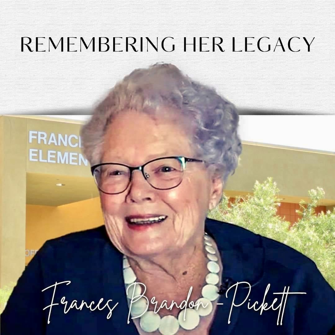 Frances BrandonPickett, contributing influence to the Queen Creek area