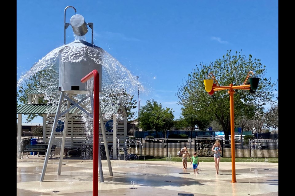 The Founders' Park Splash Pad in Queen Creek.