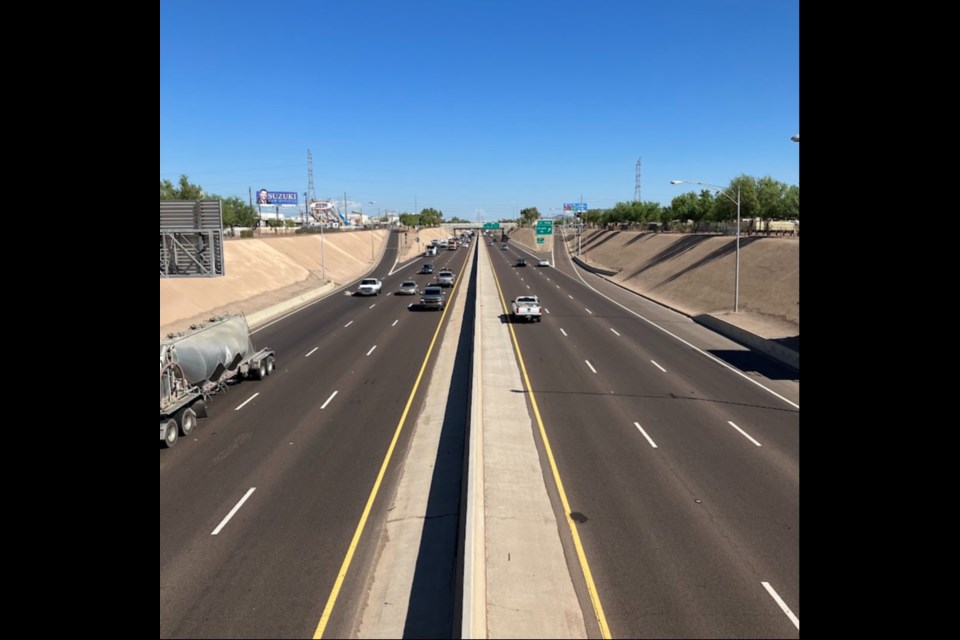The new speed limit will take effect when ADOT replaces the current 55 mph signs along I-17 between the I-10 “Split” interchange and Peoria Avenue, which is expected to be done by the end of October. 