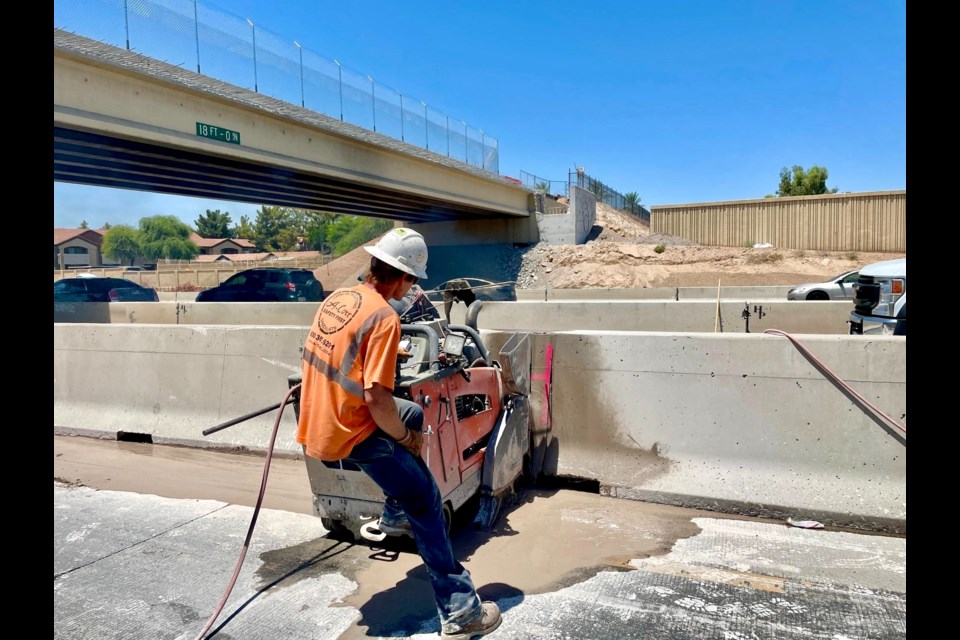 Arizona Department of Transportation crews with the Interstate 10 Broadway Curve Improvement Project are making progress on widening the Guadalupe Road bridge over Interstate 10.