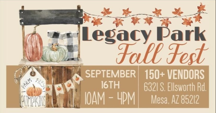 Legacy Park Fall Fest happening Sept. 16, 2023.