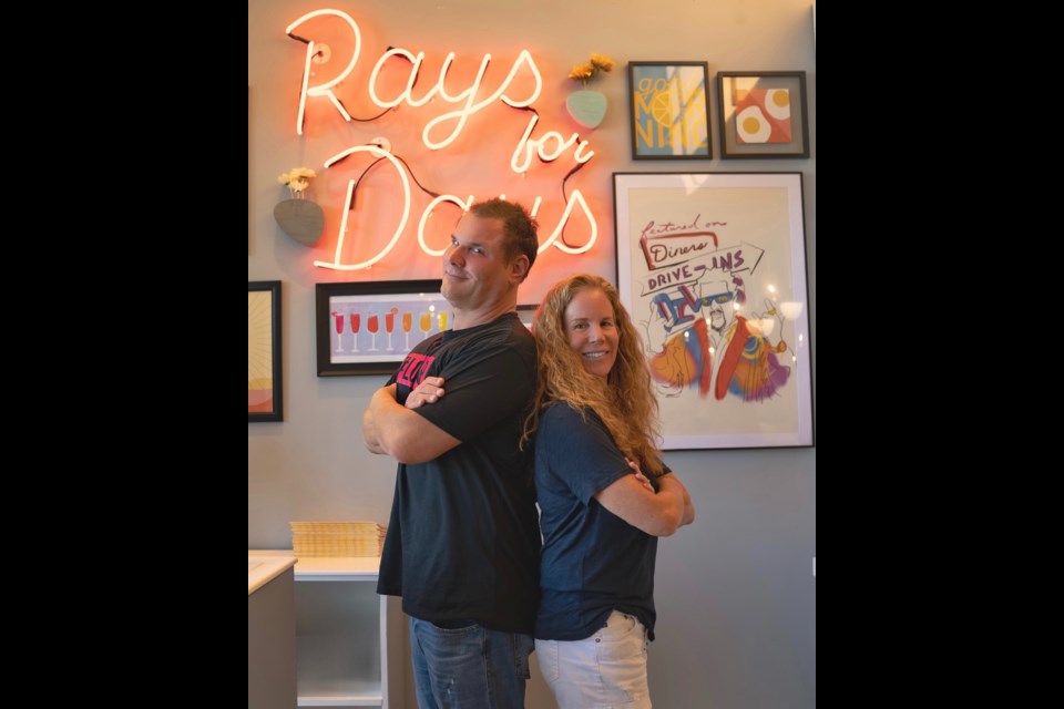 Over Easy has launched two new seasonal menu items inspired by local radio personality Johnjay Van Es and his wife, Blake, founders of the #LovePup dog rescue.