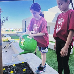 Queen Creek Unified School District student and parent volunteers come together every year to work together on special projects for Love Our Schools Day.