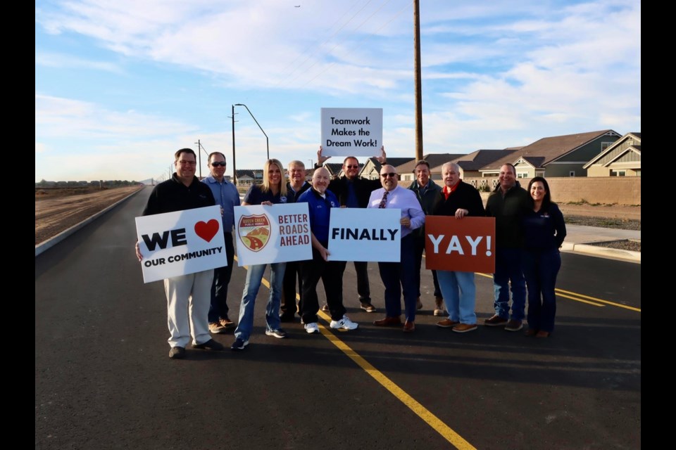 Meridian Road, from Queen Creek to Germann roads, is now open, providing an additional north-south corridor through Queen Creek. 