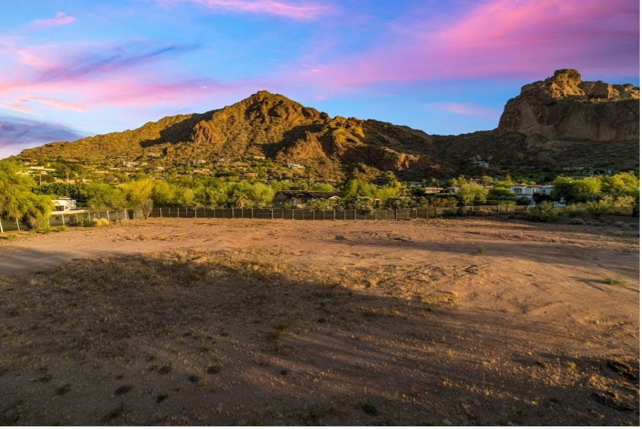 5405 E. McDonald Drive 1 in Paradise Valley, which closed July 20, 2022 for the record-selling price of $3,500,000, encompasses just over an acre at 46,910 square feet and the selling price represents a record-high transaction price for undeveloped lots in the town and all of Arizona ranging up to even 60,000 square feet.