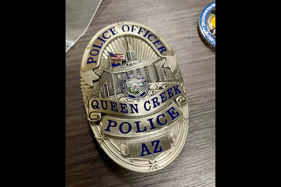 On Jan. 10, the Queen Creek Police Department prepared a time capsule they buried outside of the Queen Creek Law Enforcement and Community Chambers building to be opened in 25 years. Items included patches from previous agencies of all of the founding police officers, letters written by officers to their future selves, the founding police badge, challenge coins and photos. 