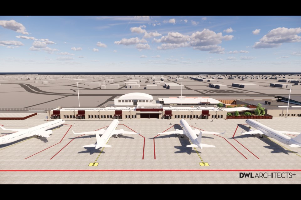 Phoenix-Mesa Gateway Airport expansion rendering.
