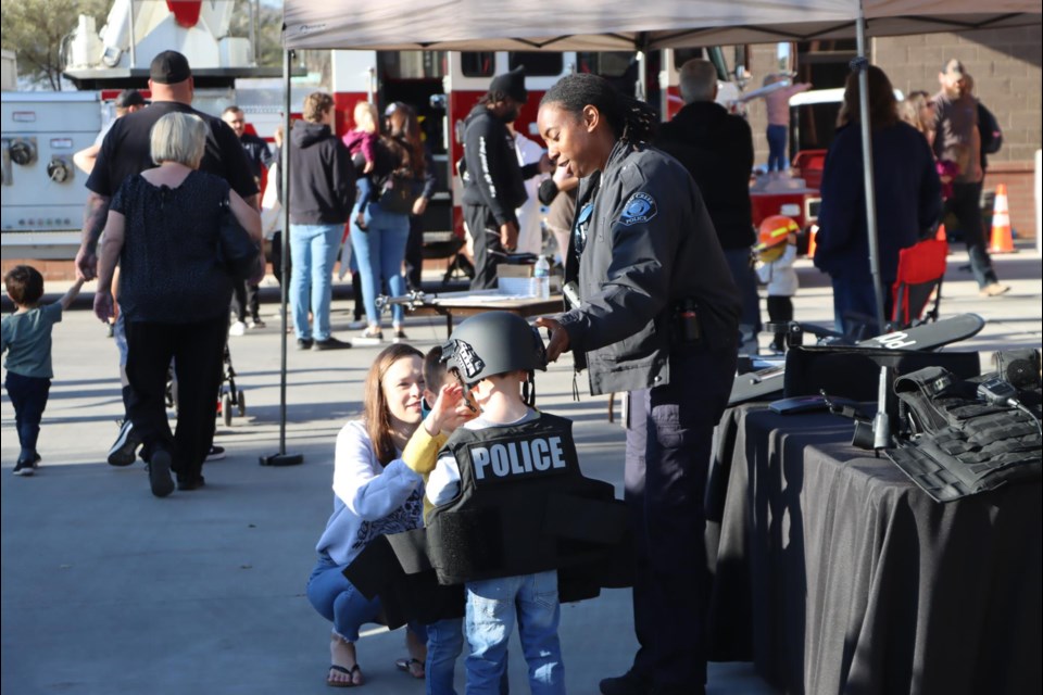 Attendees will have the opportunity to meet and interact with police officers and firefighters while engaging in fun family-friendly activities. The event will feature a public safety vehicle display, technology demonstrations, K9 demonstrations, tours of Fire Station 1 and other interactive activities.
