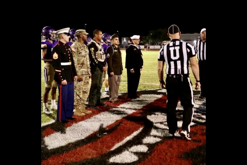 During last Friday's football game at Queen Creek High School, brave people who serve and protect our country and communities were honored at Patriotic Night on Oct. 8, 2021.