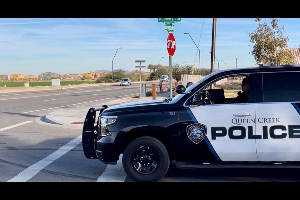 Queen Creek police officers will be enforcing traffic laws, looking for impaired drivers and conducting special enforcement for fireworks-related complaints over the Independence Day holiday weekend, July 1-4, 2022.