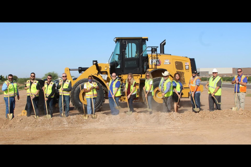 The Town of Queen Creek broke ground Sept. 23, 2021 on the Sonoqui Wash Trail Project, from Hawes Road to Crismon Road.