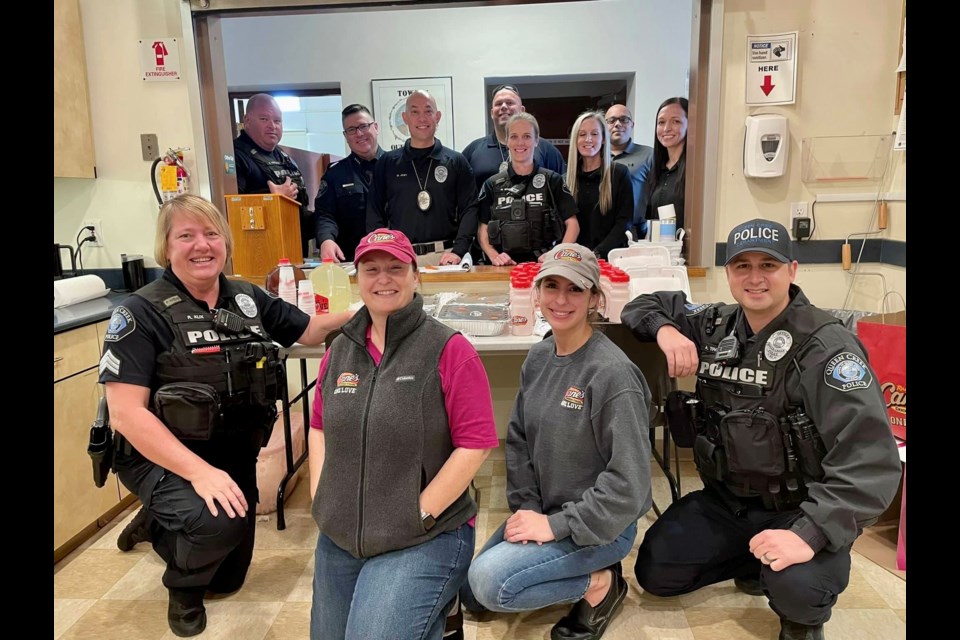 Just hours before the Feb. 11 shooting in south Phoenix and other police shootings in New Mexico and Maryland yesterday, the Queen Creek Raising Cane's dropped off dinner for the entire Queen Creek Police Department (police officers and support staff) on Feb. 10, 2022.