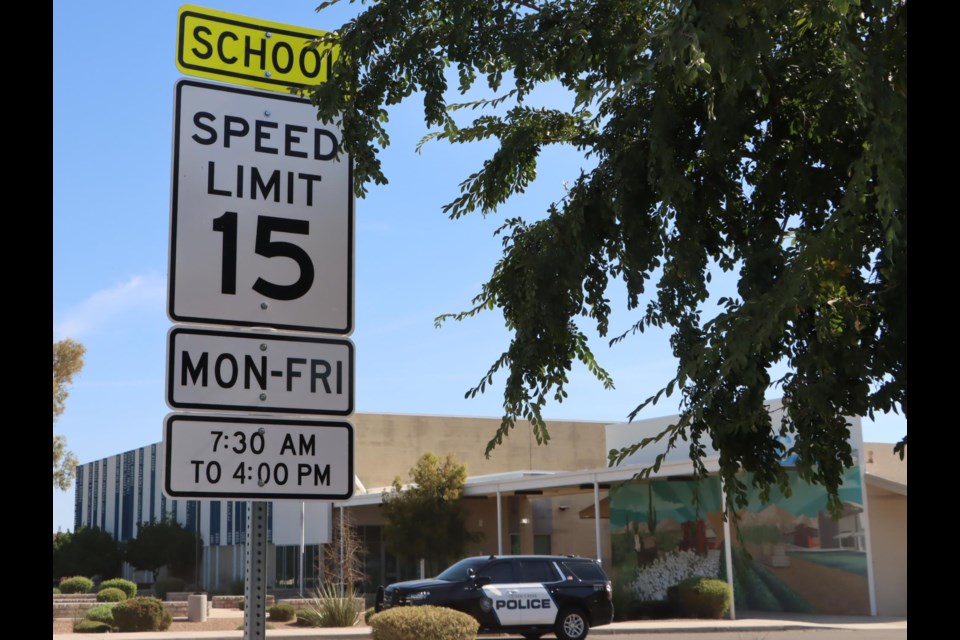 It’s back to school time, and the Queen Creek Police Department reminds residents to slow down, avoid distractions and obey posted signage. Everyone has a role to play in keeping the town safe, whether you have a child returning to school or you drive in the area of a school.