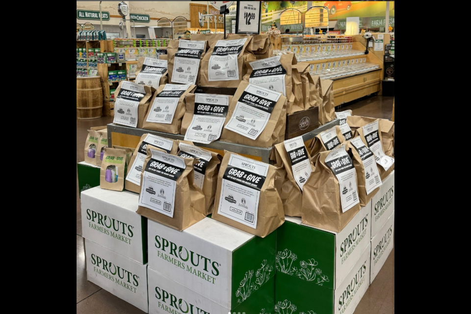 Sprouts Farmers Market's Grab & Give food donation drive provides customers an easy and convenient way to have a big impact in their local communities. In partnership with its customers, Sprouts has donated more than five million meals to local food banks through the program.