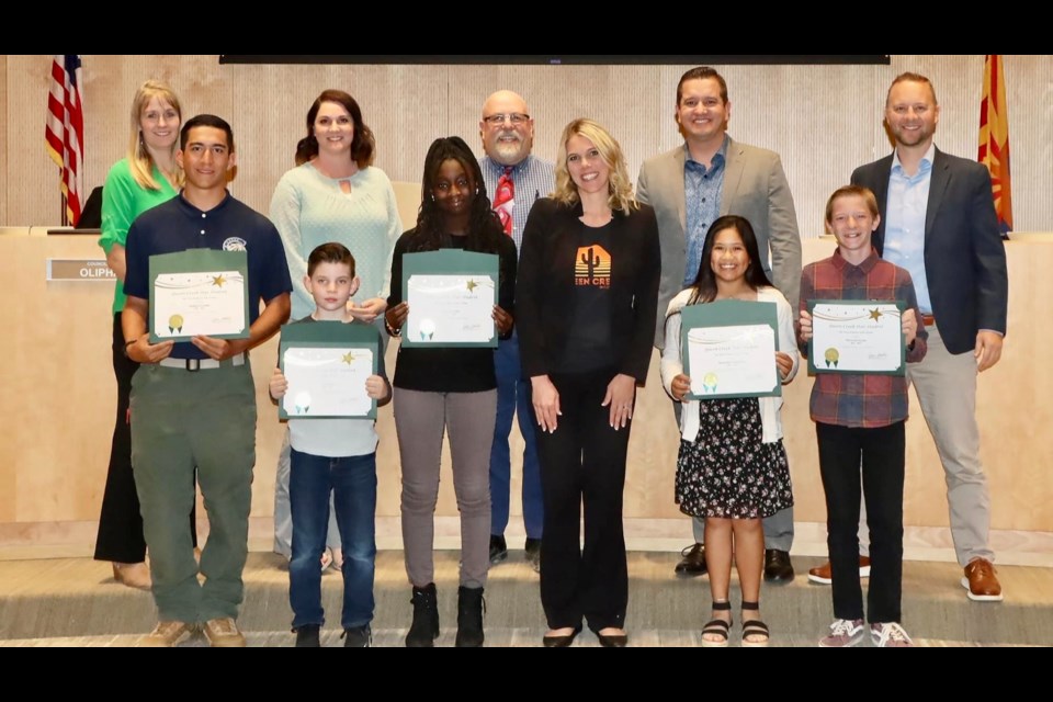 The Queen Creek Town Council recognized 17 students as part of its Star Student program this school year. The town will be seeking nominations from Queen Creek schools next school year. Each school in Queen Creek is invited to nominate one student.