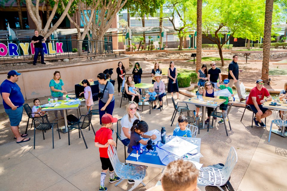 In partnership with Downtown Phoenix Inc., Parallel Capital Partners, owner and manager of Arizona Center, unveiled the first-ever Downtown StoryWalk at a grand opening event on April 23, 2022.