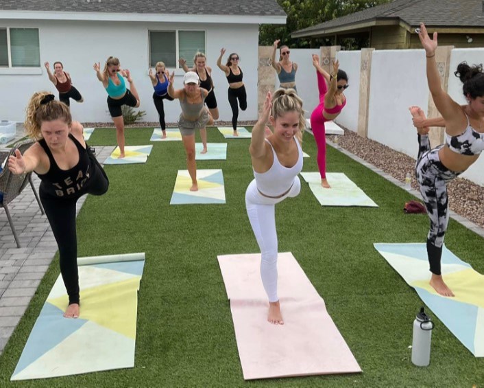This free sunrise yoga class with YOGIC S.L.A.Y. is available to all levels to improve their physical and mental wellbeing. The 45-minute class will take place on The Green at Cooley Station. Attendees will need to bring their own mats and water bottles. 