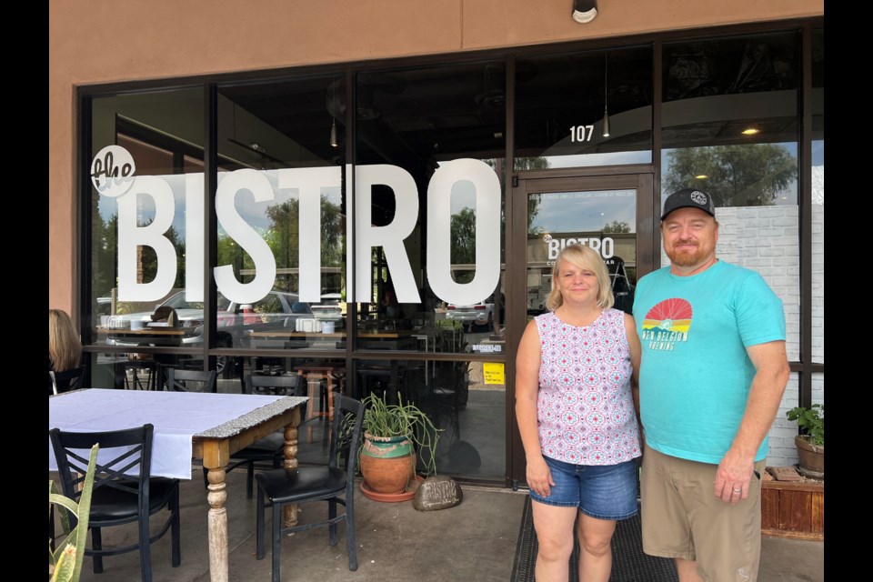 Tucked away in the corner of a small shopping plaza, The Bistro has been open in Queen Creek for nine years. On April 21, 2023, The Bistro officially had two new owners, Kim and Mike Mallery, a husband and wife pair who decided they wanted to work for themselves and be their own bosses.
