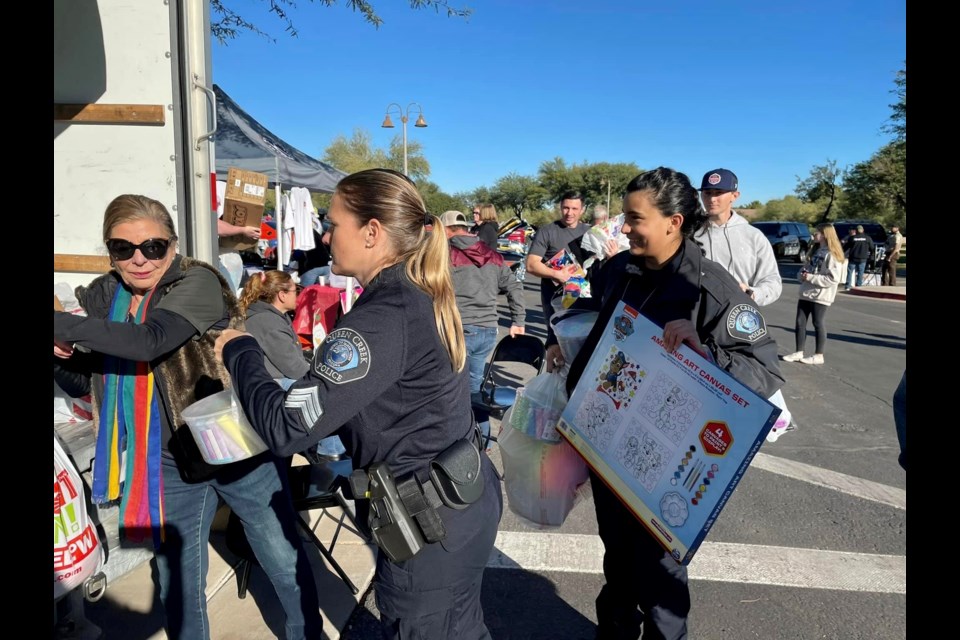 The Queen Creek Police Department helped make the Kiwanis Club of Queen Creek's 13th Annual Christmas Car Show and Toy Drive a success on Dec. 11, 2021.