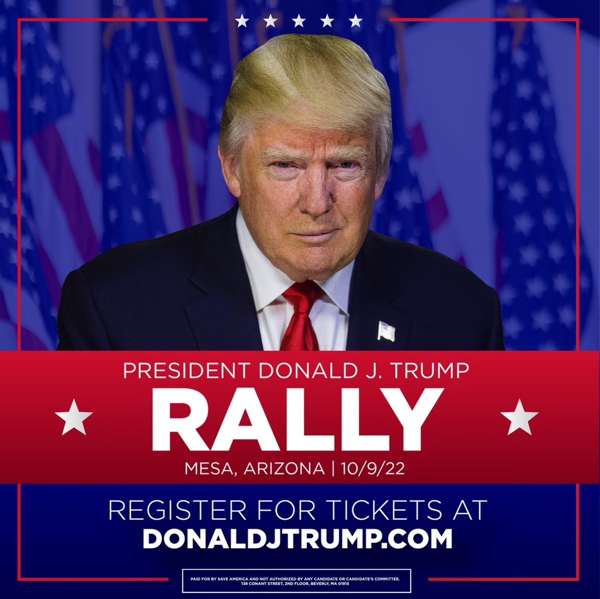 Trump rally Oct. 9 at Bell Bank Park near Queen Creek