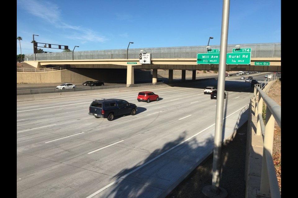 Drivers who normally use the eastbound US 60 ramp to southbound Loop 101 (Price Freeway) in Tempe should prepare to use alternate routes during October. The freeway-to-freeway ramp, as well as the eastbound US 60 off-ramp at McClintock Drive, are scheduled to be closed for several weeks starting Monday night, Oct. 3, 2022 due to a City of Tempe water line repair project.