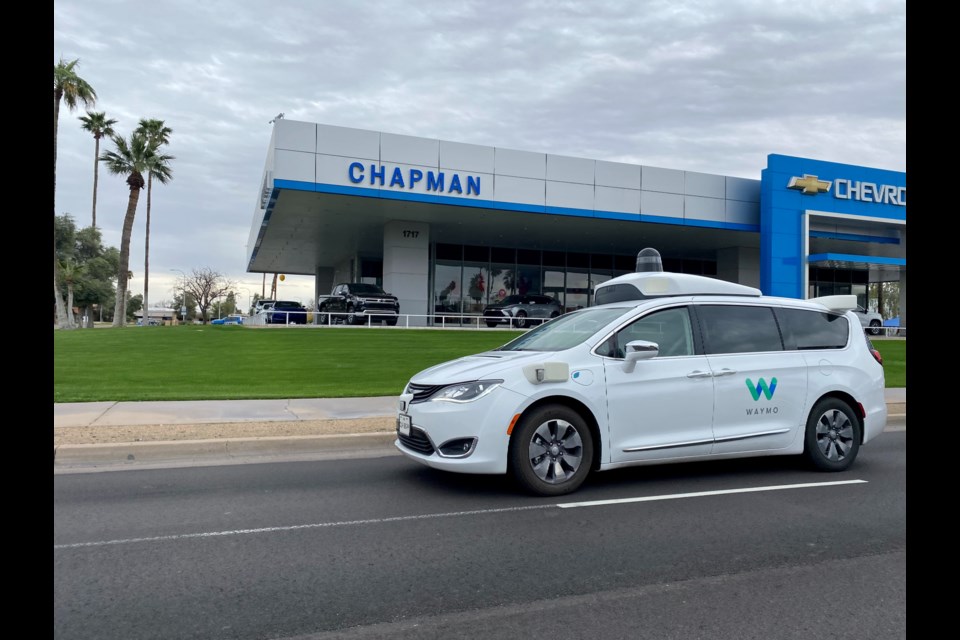 Waymo announced July 7, 2023 that Waymo One riders can now access an additional 45 square miles of metro Phoenix, which now covers 225 square miles of the Valley.