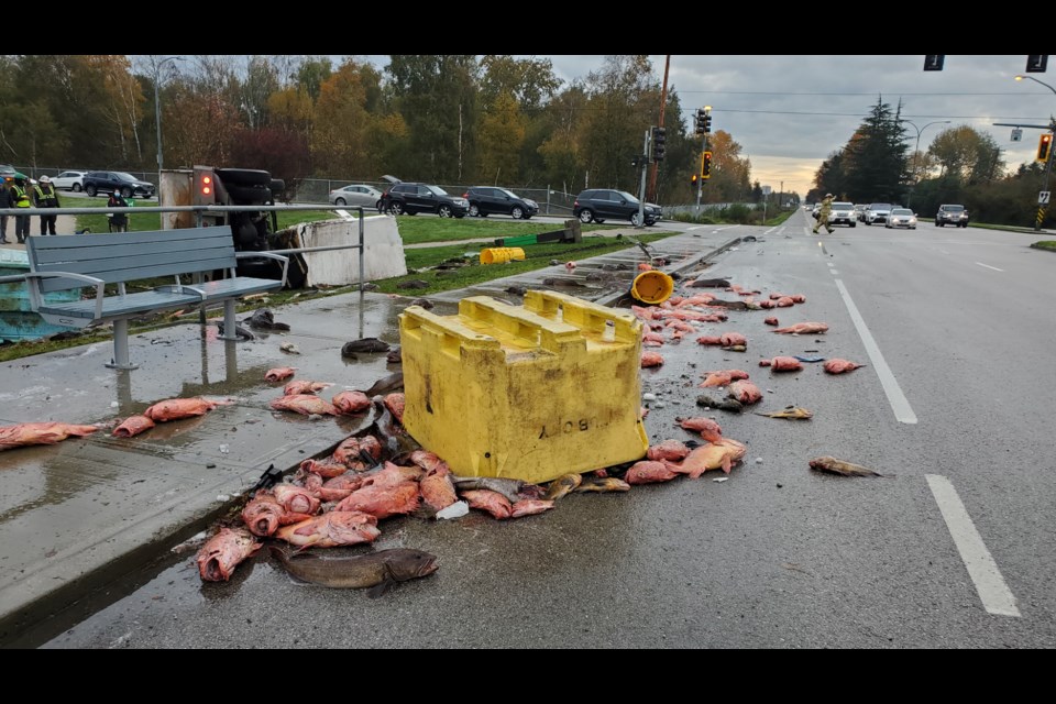 A serious incident shut down the road near the intersection of No. 4 Road and Westminster Highway