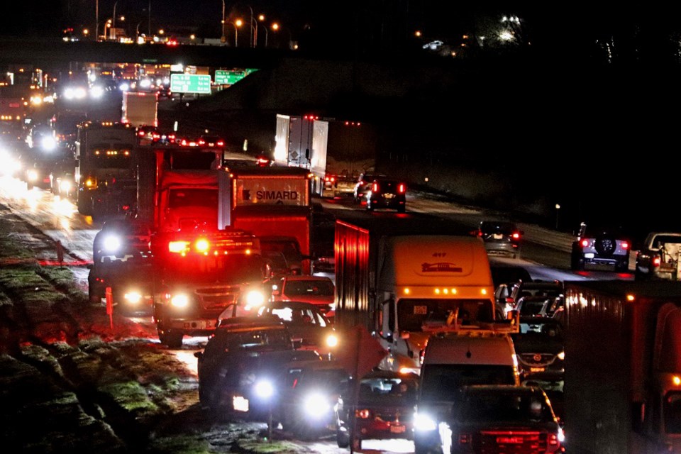 A portion of Highway 91 was shut down due to a multi-vehicle accident involving clusters of collisions.