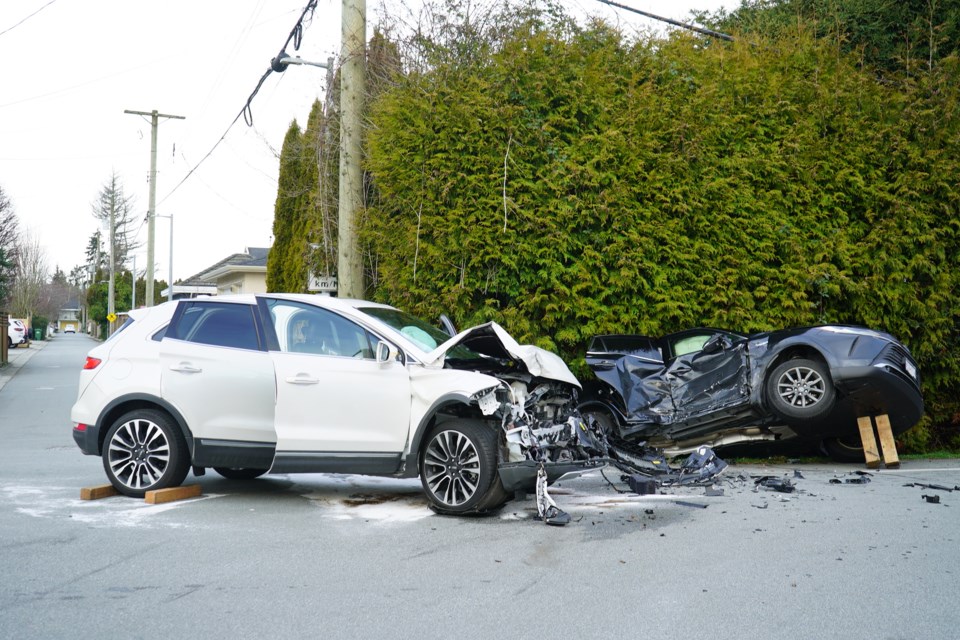 A crash had occurred near Matthew McNair secondary.