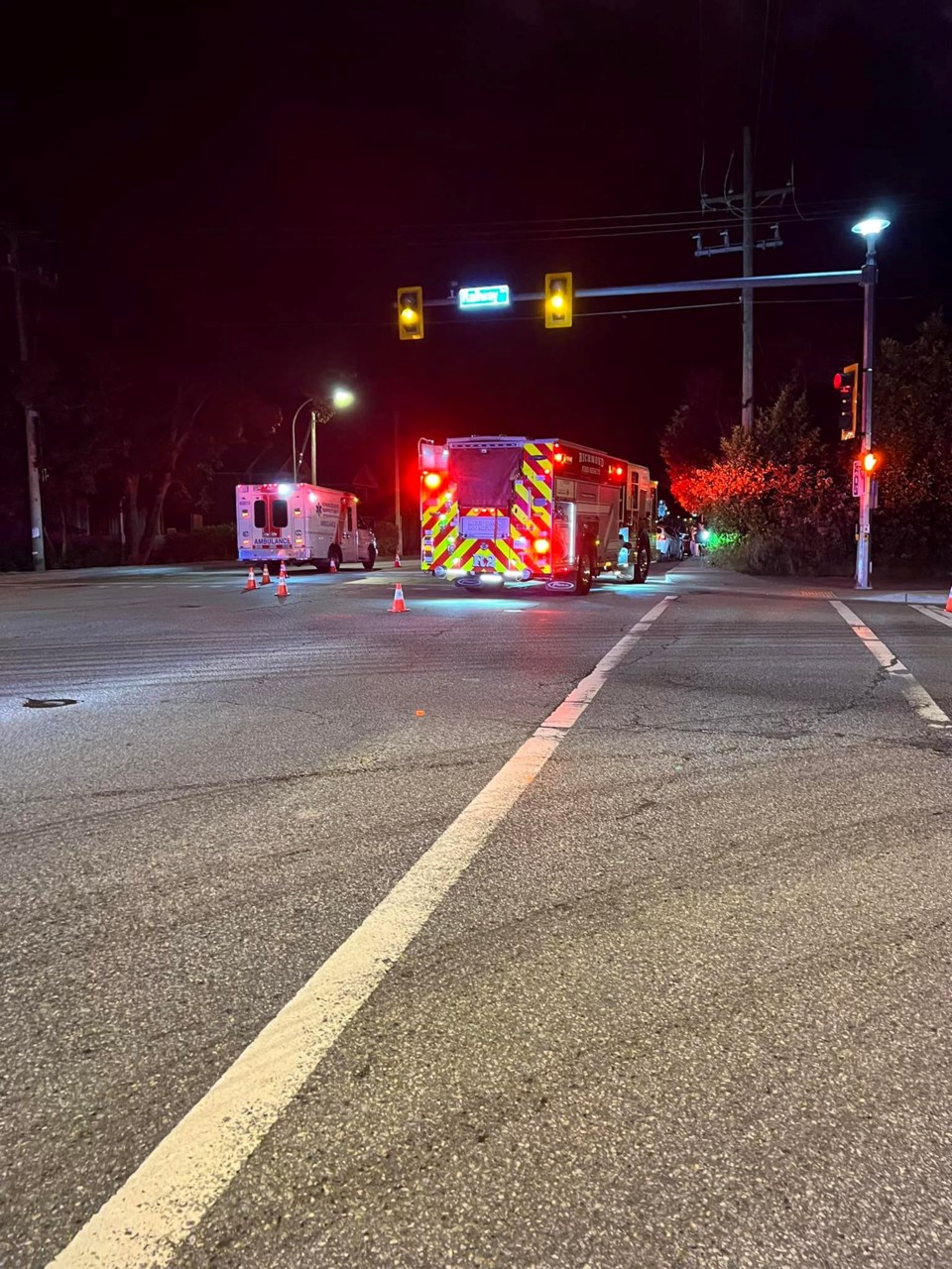 pedsestrian struck in Steveston