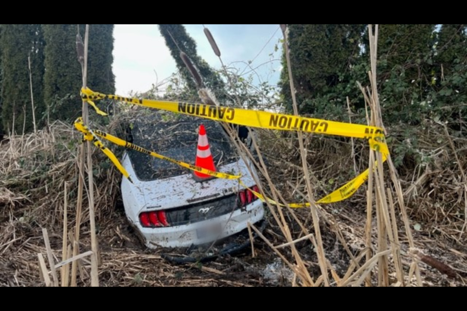 A Ford mustang was spotted along Highway 91 eastbound near Nelson Road in Richmond.