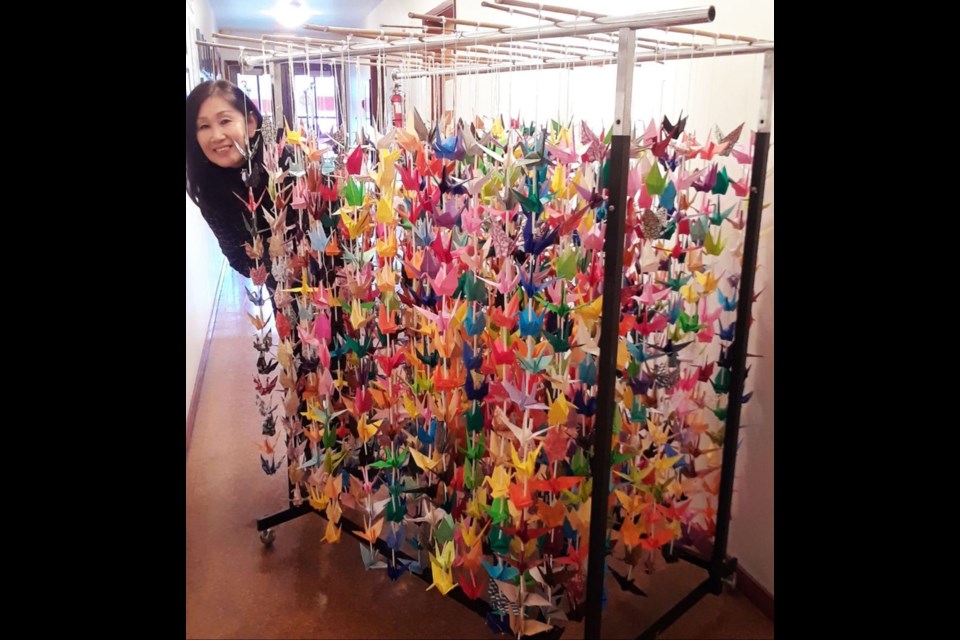 Keiko Go, secretary of Steveston Buddhist Temple, said 1,000 cranes represent hope and recovery. 