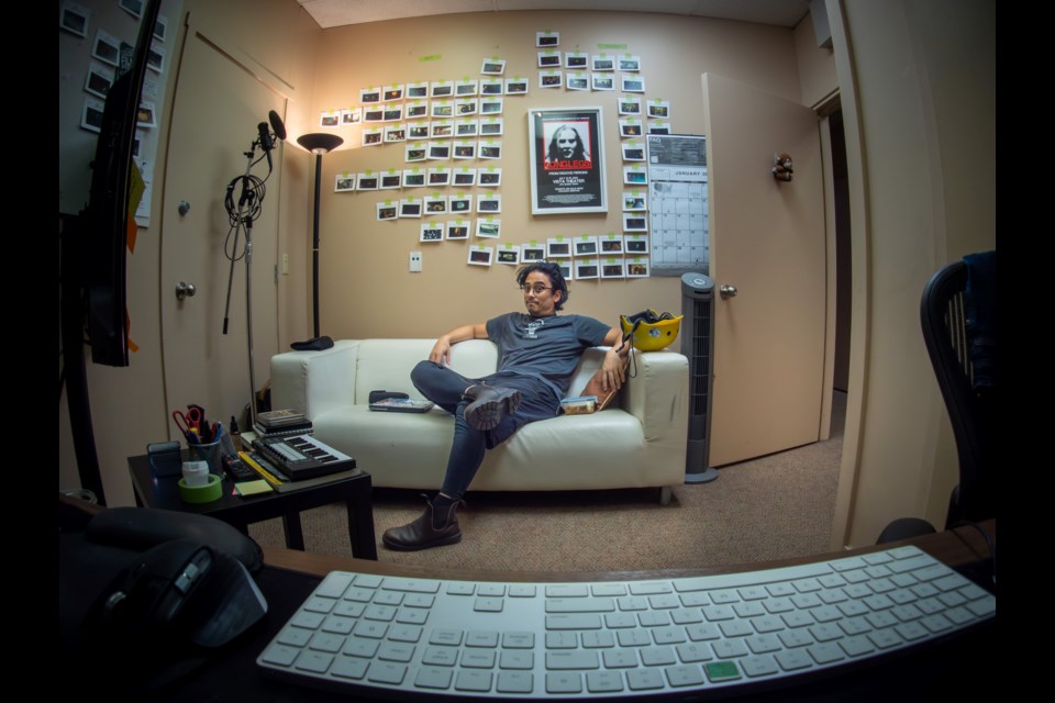 Greg Ng in his office.